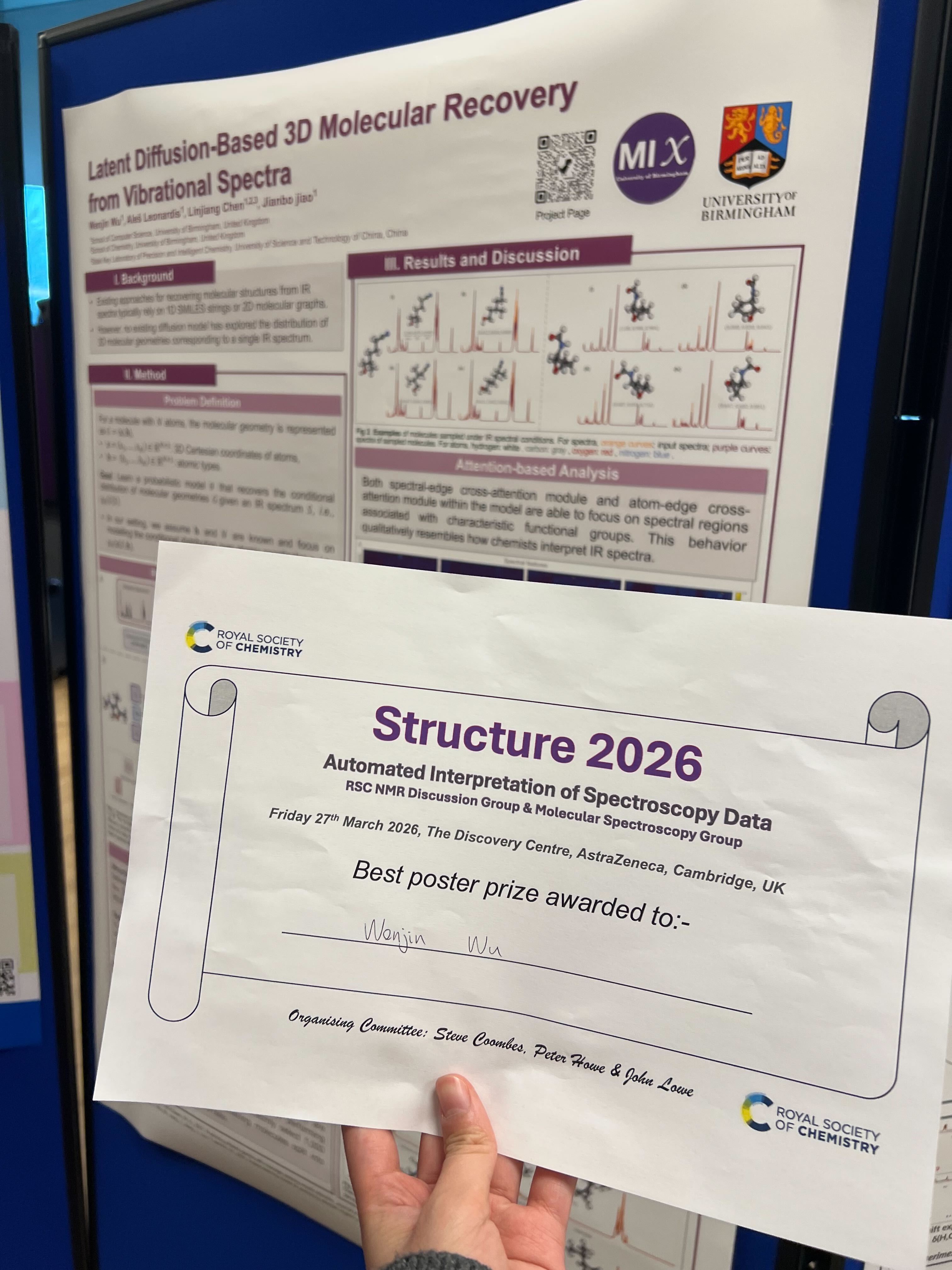Best Poster Prize at Structure 2026